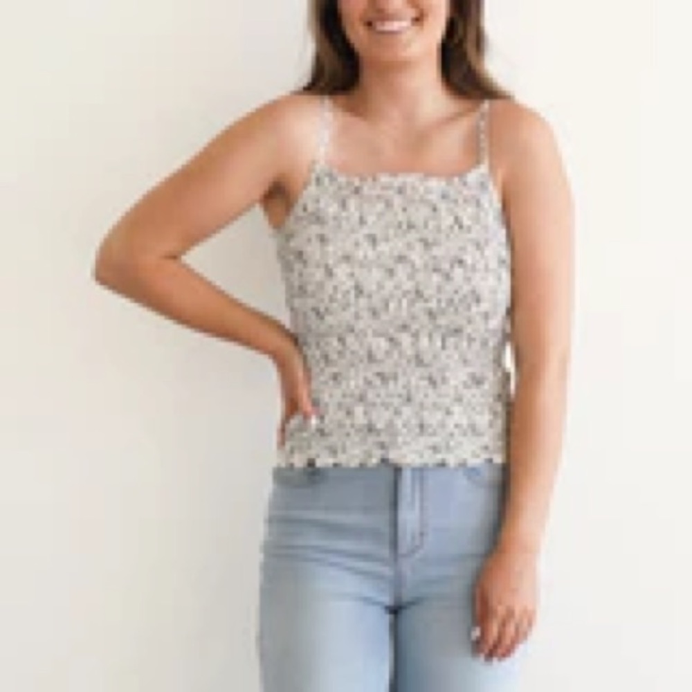 Carly Jean Los Angeles- Summer Tank (blue)